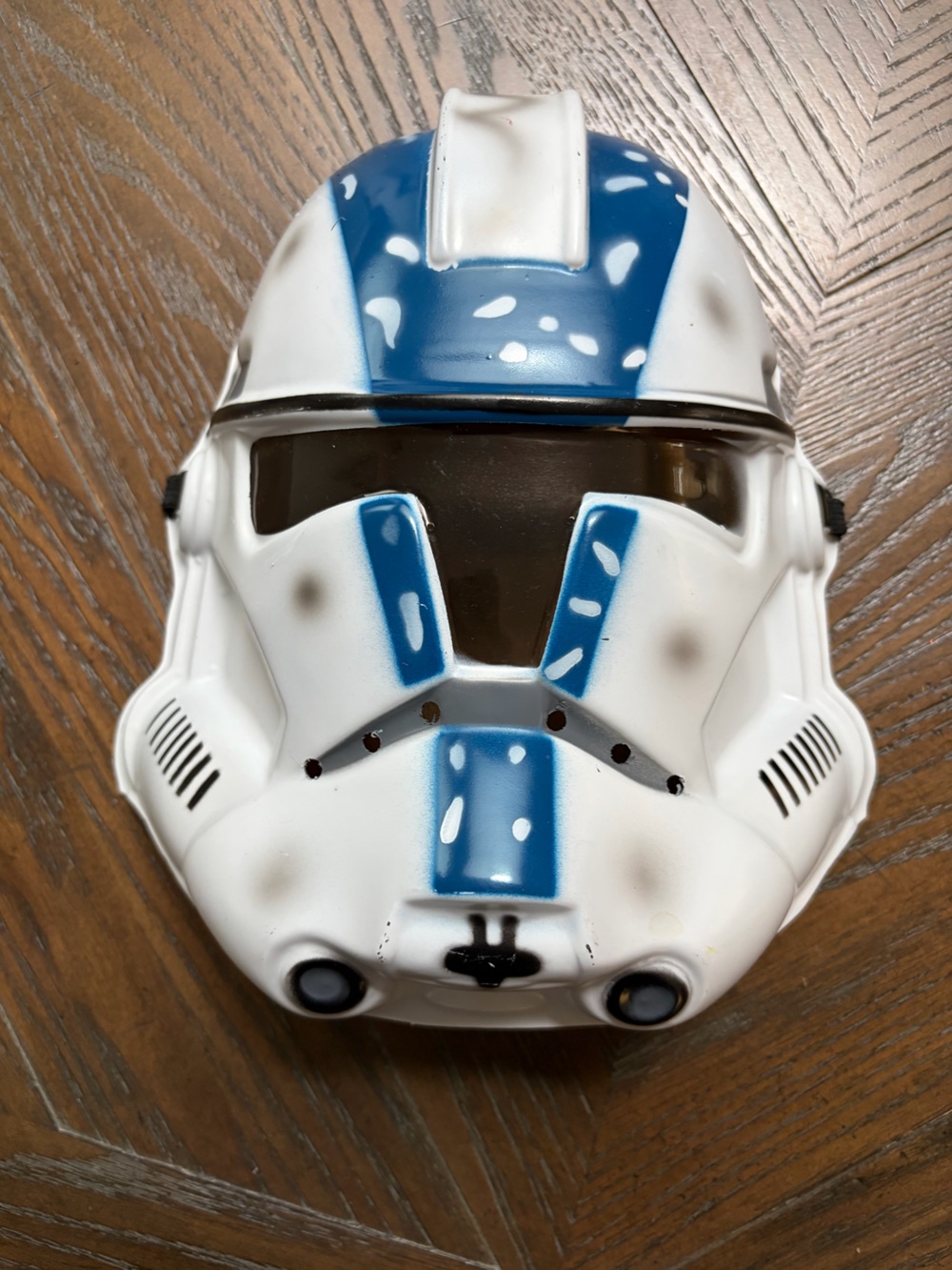 Rubie's White and Blue Space Trooper Helmet Mask